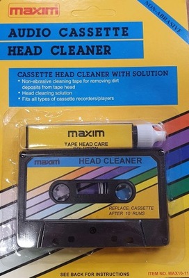 KASETA TAŚMA CZYSZCZĄCA AUDIO MAXIM HEAD CLEANER