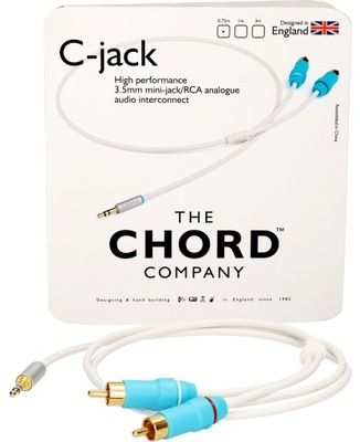 Chord Company C-Jack 3,5mm - 2x RCA / Cinch - 0.75m
