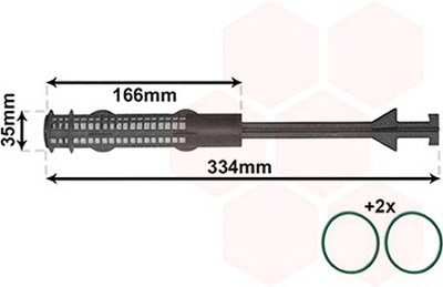 VAN WEZEL 0600D279 ОСУШИТЕЛЬ, КОНДИЦИОНЕР