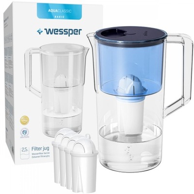 DZBANEK FILTRUJĄCY WESSPER BASIC 2,5L 5 FILTR