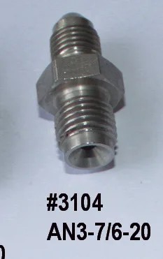 Part-1 Stainless Steel Brake Adapter, AN3 AN4 To 3/8-24, 7/16-20, 7/~22352 