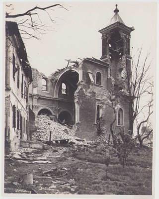 GORLICE. RUINY KOŚCIOŁA- I WOJNA ŚWIATOWA OK 1915