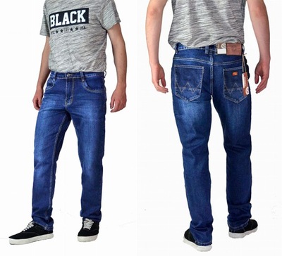 JEANSY MĘSKIE spodnie jeans ST.LEON'F W38/L32 96-100 cm