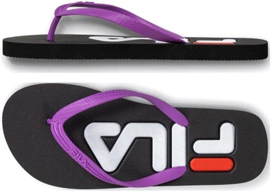 KLAPKI DAMSKIE JAPONKI FILA TROY SLIPPER WMNS CZARNE LEKKIE R. 36