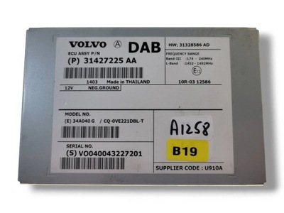 VOLVO V40 2014 MODULE / CONTROL UNIT ANTENNAS  