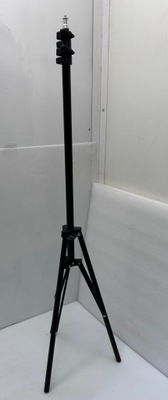 Statyw trójnóg do oświetlenia aparatów kamer 214cm czarny (A)