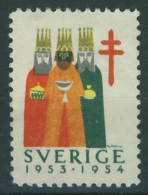 Szwecja 1953 r - God Helg , Trzej Królowie