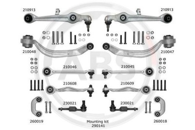 A.B.S. 219902 КОМПЛЕКТ РЕМОНТНЫЙ, РЫЧАГ ПОПЕРЕЧНЫЙ