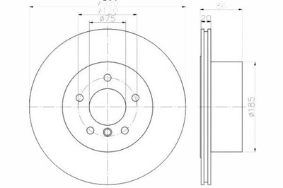 DISCOS DE FRENADO 2 PIEZAS BMW PARTE TRASERA E60 E61 4X4 XDRIVE T  