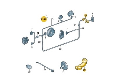 Захист проводка кришки задня skoda fabia oe: 5j0971829 фото №1