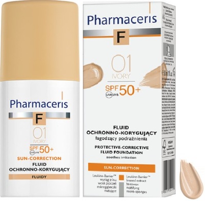 PHARMACERIS F Fluid korygujący 01 IVORY SPF50 30ml