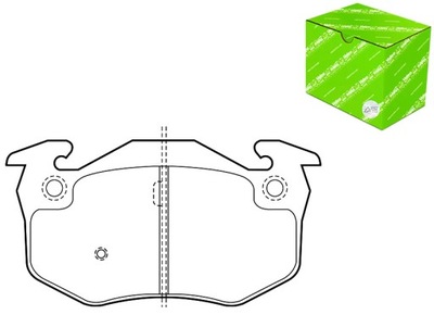 КОЛОДКИ ГАЛЬМІВНІ CITROEN SAXO XSARA ZX ЗАД VALEO