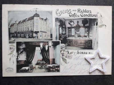 ŻARY Sorau Restauracja kawiarnia 1906r