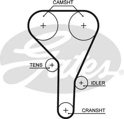 РЕМЕНЬ ГРМ /GATES/ 5638XS GATES РЕМЕНЬ