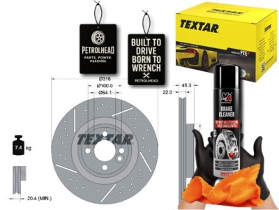 DISQUES FREIN 2PCS AVANT MINI R50 R53 R52 R56 R57 #PETROLHEAD PRO+ KIT2 