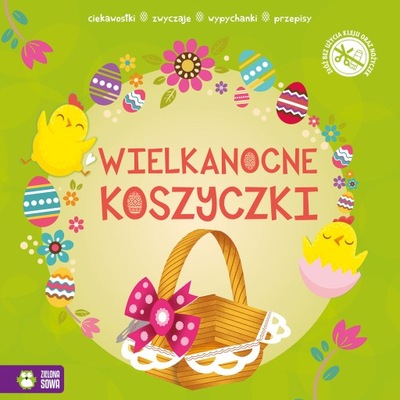 WYPYCHANKI WIELKANOCNE ZIELONA SOWA KOSZYCZKI