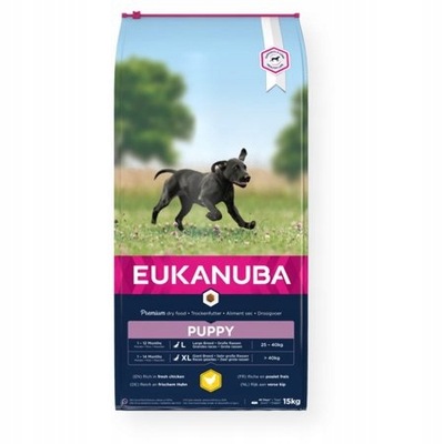 EUKANUBA Growing Puppy Large Breed 15kg USZKODZONY