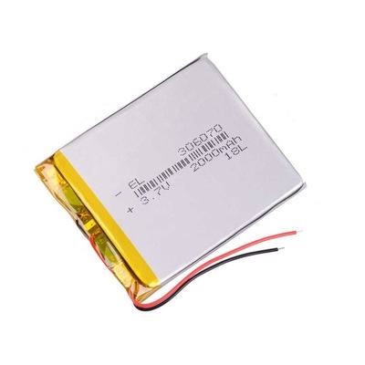 Bateria Akumulator 2000mAh 3.7V Li-Poly, Li-po GPS