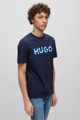 Koszulka męska Hugo Boss 50489662 2XL INTL Niebieska