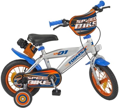 Rowerek Toimsa Speed Racing 12" | kolory: biały, niebieski i pomarańczowy |