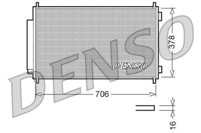 RADUADOR DE ACONDICIONADOR DENSO DCN40002  