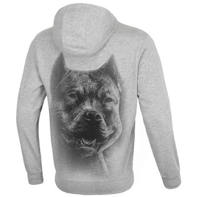 Bluza męska z kapturem Pit Bull Red Nose Szara r. XL