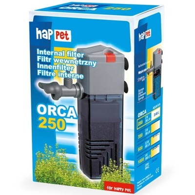 Happet Orca 250 wewnętrzny filtr 250l/h do 20-60 l