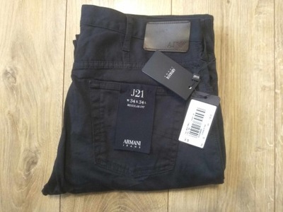 Armani Jeans W34L34 Navy nowe jeansy