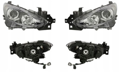 Фара лампа mazda 3 bm 13-17 l+p tyc фото №1