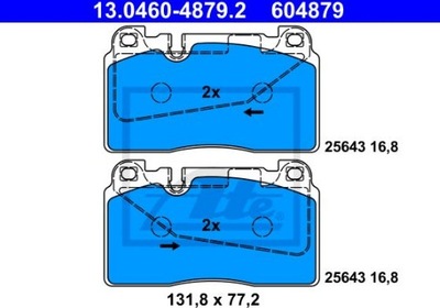 ZAPATAS FRENOS PARTE DELANTERA AUDI A7 SPORTBACK 2010-  