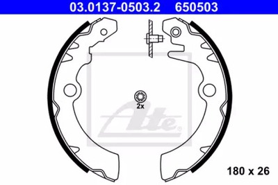 JUEGO ZAPATAS DE FRENADO SUZUKI NISSAN ATE  