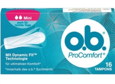 Tampony mini O.B. ProComfort Ultimate Comfort 16 sztuk