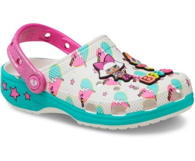 Crocs L.O.L. Surprise! Diva 209466-100 kolorowe klapki crocsy C11 28-29