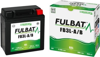 АККУМУЛЯТОР FULBAT YB3L-A (ГЕЛЕВИЙ, BEZOBSŁUGOWY)