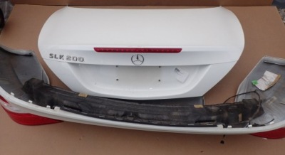 Dw mercedes slk 200 r172 бампер крышка багажника лампы белый фото №1