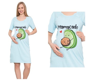 Koszula Koszulka nocna ciążowa karmienia M napy