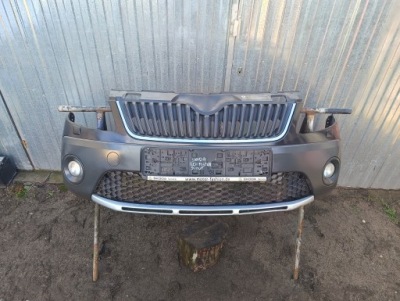 Skoda fabia ii lift roomster lift 10-14 бампер scout омыватель kpl фото №1