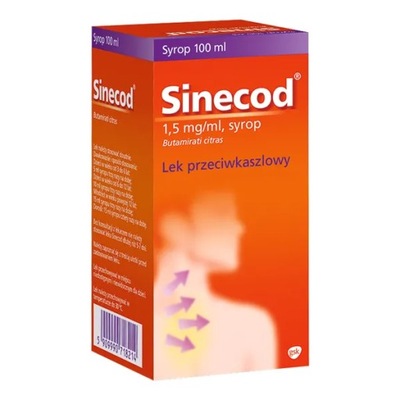 Sinecod syrop 1,5 mg/ml, 100 ml