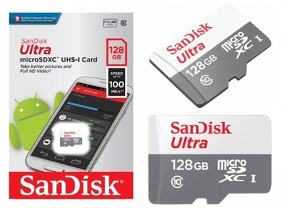 SanDisk Karta pamięci Ultra micro SD 128GB 100MB/S