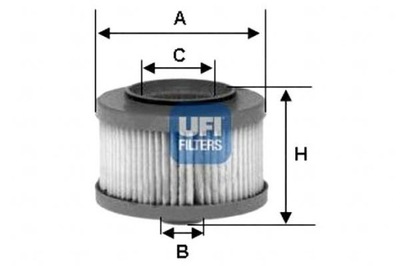 ФІЛЬТР ПАЛИВА UFI 05019741AA 3009989 FA5701ECO 4031