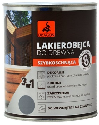 DRAGON LAKIEROBEJCA DO DREWNA SZYBKOSCHNĄCA 700ML ANTRACYT