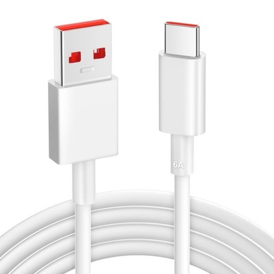 Kabel USB C 3m, 6A 120W Turbo Charge dla XiaoMi 11T Pro/12T/13 Pro, Kabel U