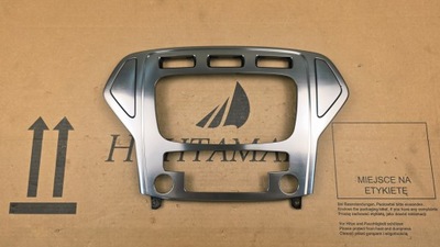 Ford mondeo mk4 4 07-10 рамка радио консоли шлифованный алюминий titanium фото №1