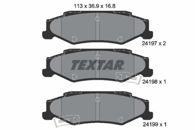 Textar 2419701 тормозные колодки тормозные фото №1