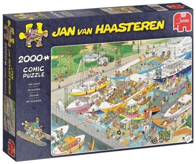 Jumbo Puzzle 2000 el. JAN VAN HAASTEREN Śluza wodn