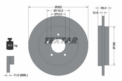 TEXTAR 92197803 ДИСК ГАЛЬМІВНИЙ