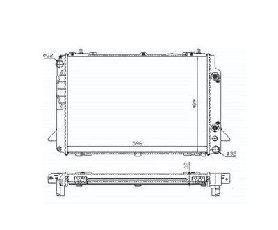 RADUADOR AUDI 80 B4 09.91- 8A0121251C NUEVO  