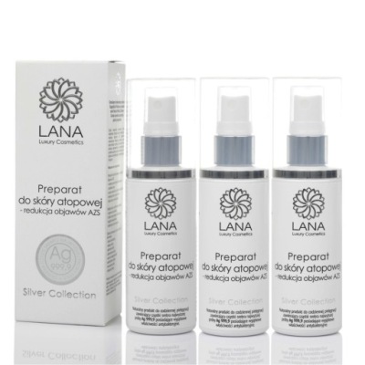 ZESTAW 3x100ml Srebro koloidalne do SKÓRY ATOPOWEJf