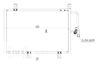 ABAKUS KONDENSATORIUS KONDICIONAVIMO ALFA ROMEO 156 09 97-09 05 