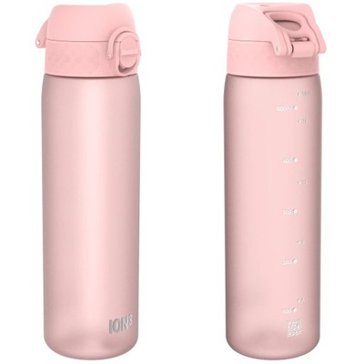 ION8 Różowa butelka na wodę z miarką 500 ml